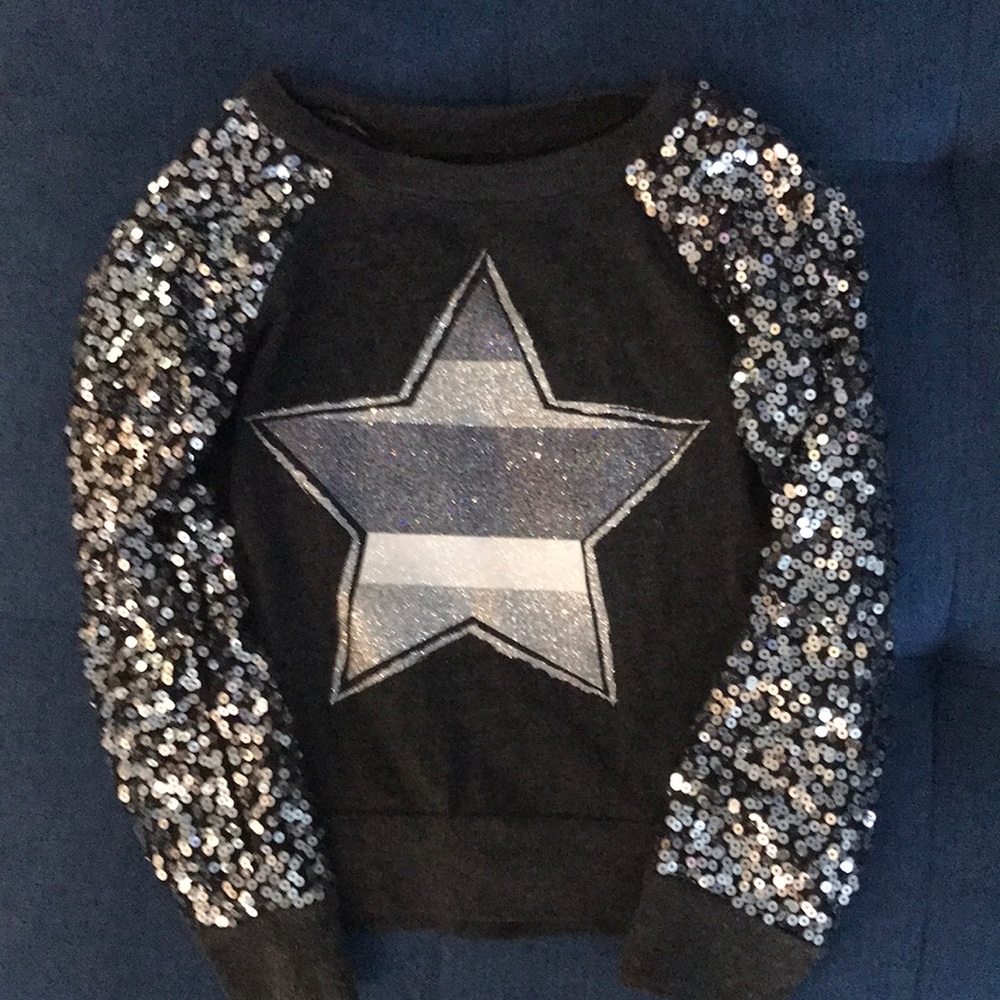 Justice Sequin Long Sleeve Shirt